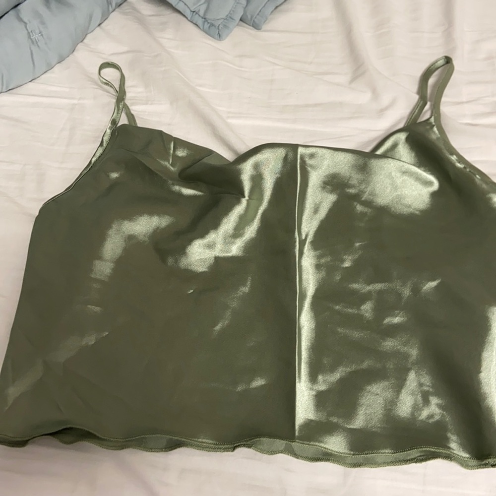 SHEIN satin cowl neck cami top